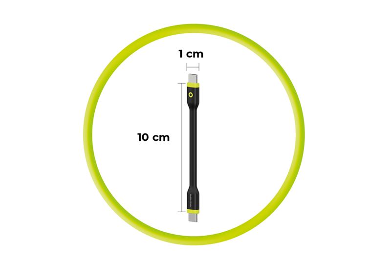 Cablu pentru incarcare si transfer de date Mobile Origin Compact, 2x USB-C, 60W, 10 cm, Negru (iPhone 17 Pro Max, COMC-USBC-BLK) by www.silkase.ro